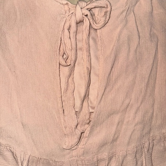 American Eagle Women’s Medium Peasant Blouse Pink Lace Detail GUC - Picture 7 of 7